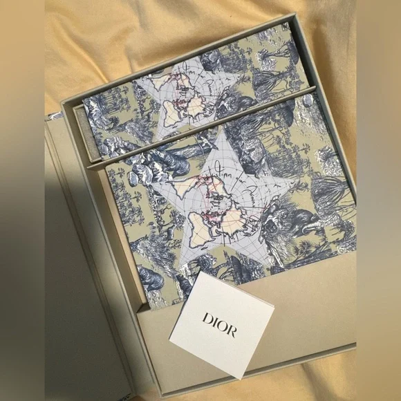 Dior Blue and Cream Women's Accessory Set - Picture 1 of 5